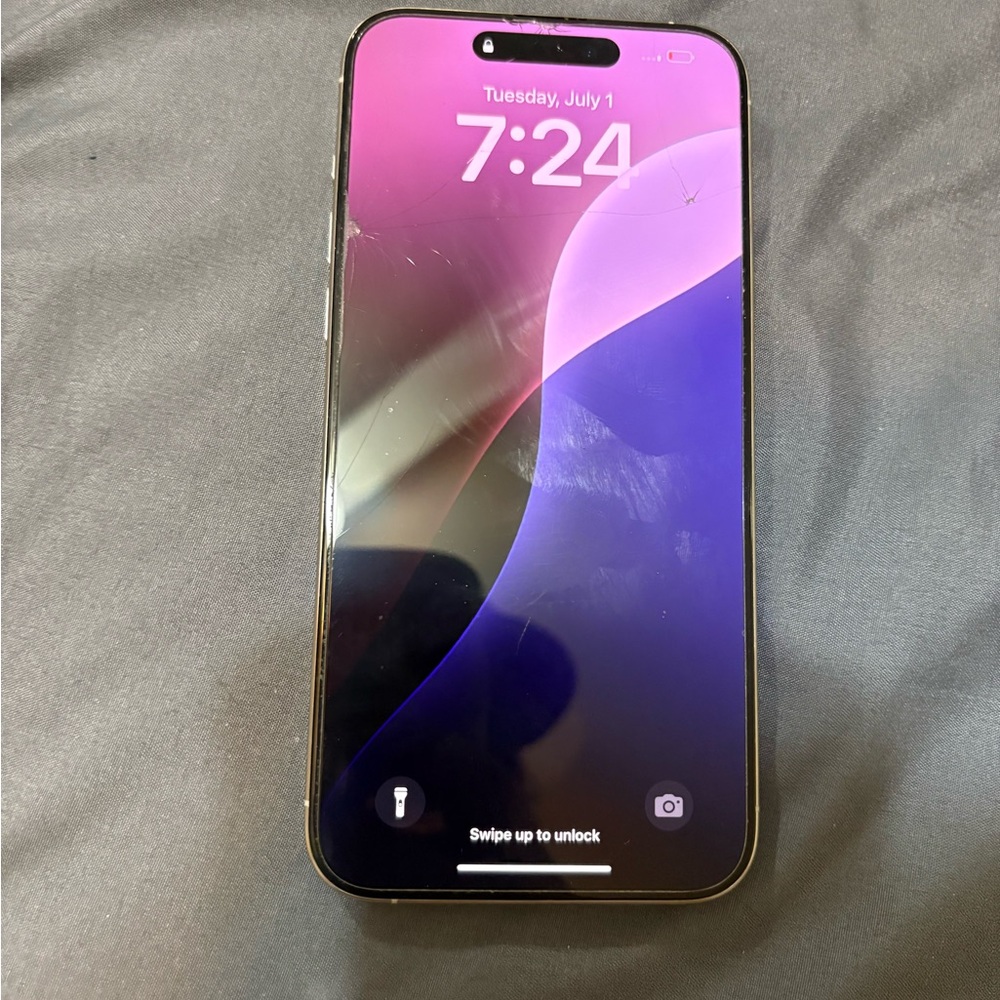 Apple iPhone 14 Pro Black with Dynamic Island and OLED Display